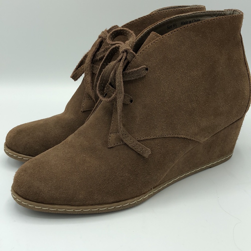 Dolce Vita Suede Wedge Booties Size 9 1/2 - Picture 4 of 14